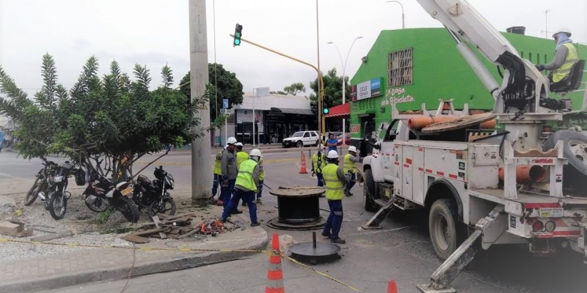 Electricaribe ha venido trabajando en este sector por varios meses.