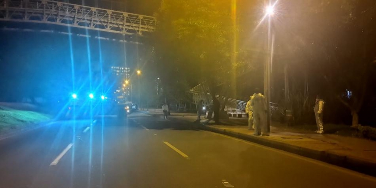 Este el puente peatonal donde ocurrieron los hechos. 