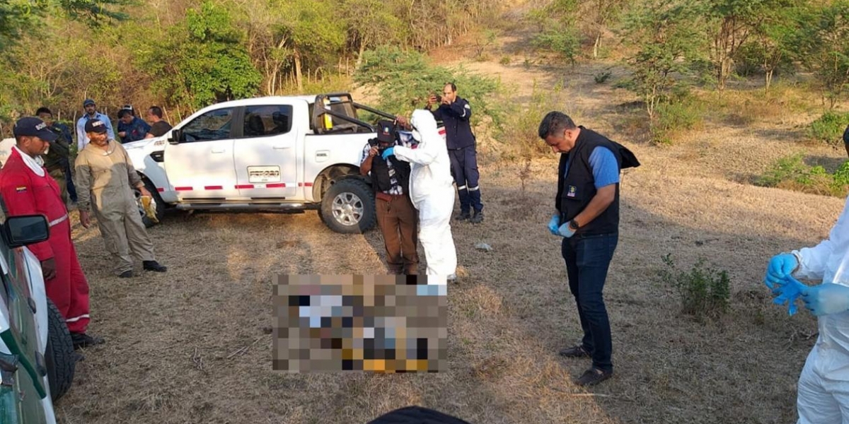César Mendoza Este fue el lugar donde encontraron uno de los cuerpos.