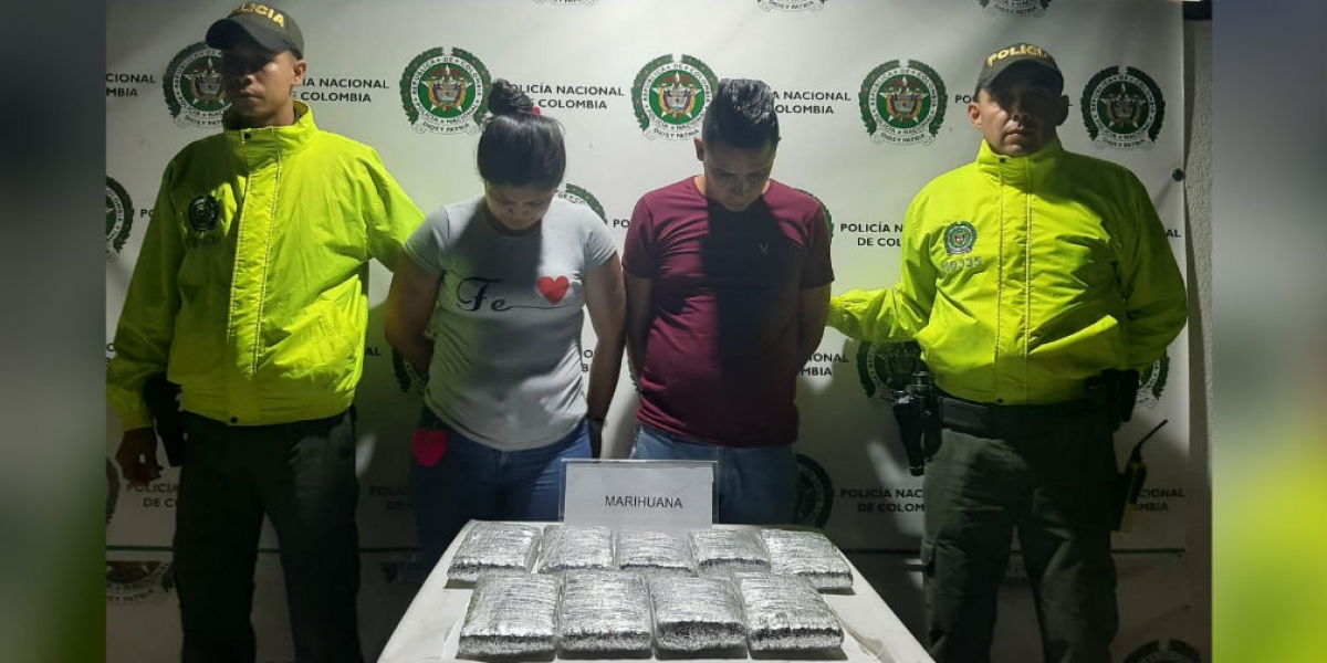Policía Pareja captura en el barrio Tayrona.
