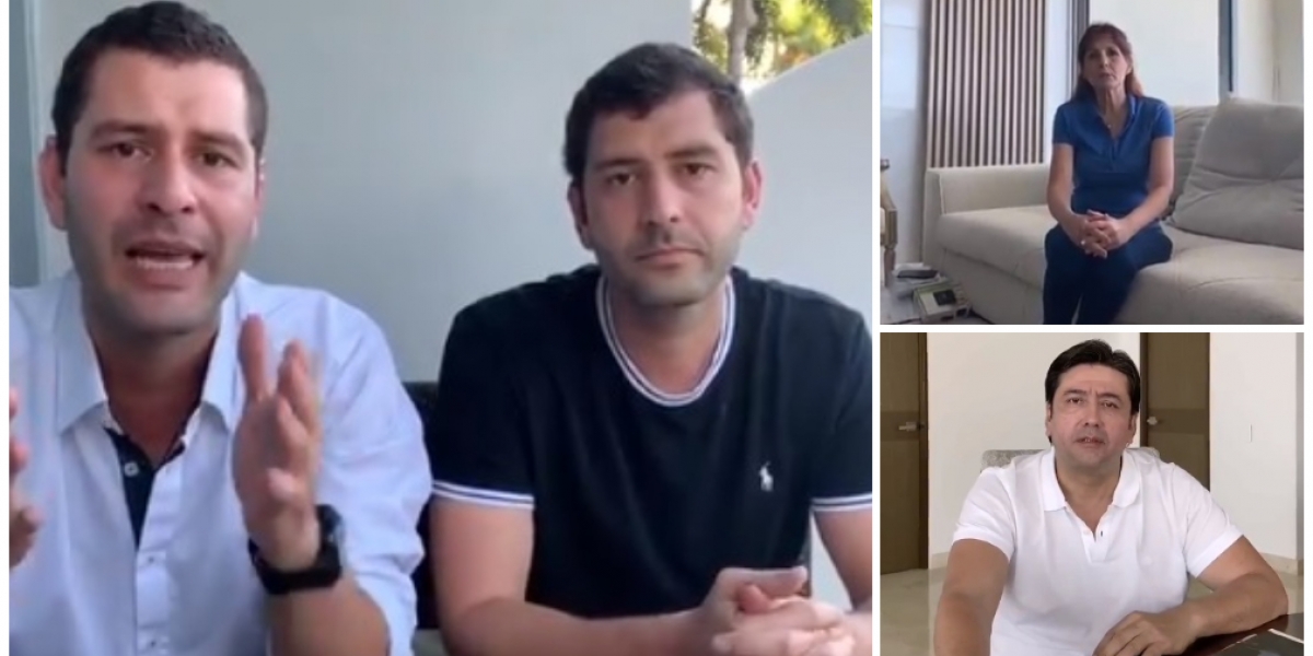 Captura de pantalla La familia Cotes se unió para apoyar a familias vulnerables en cuarentena.