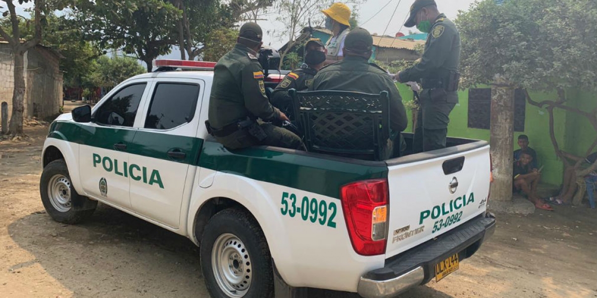 cortesía. Recorrido de la Policía del Magdalena