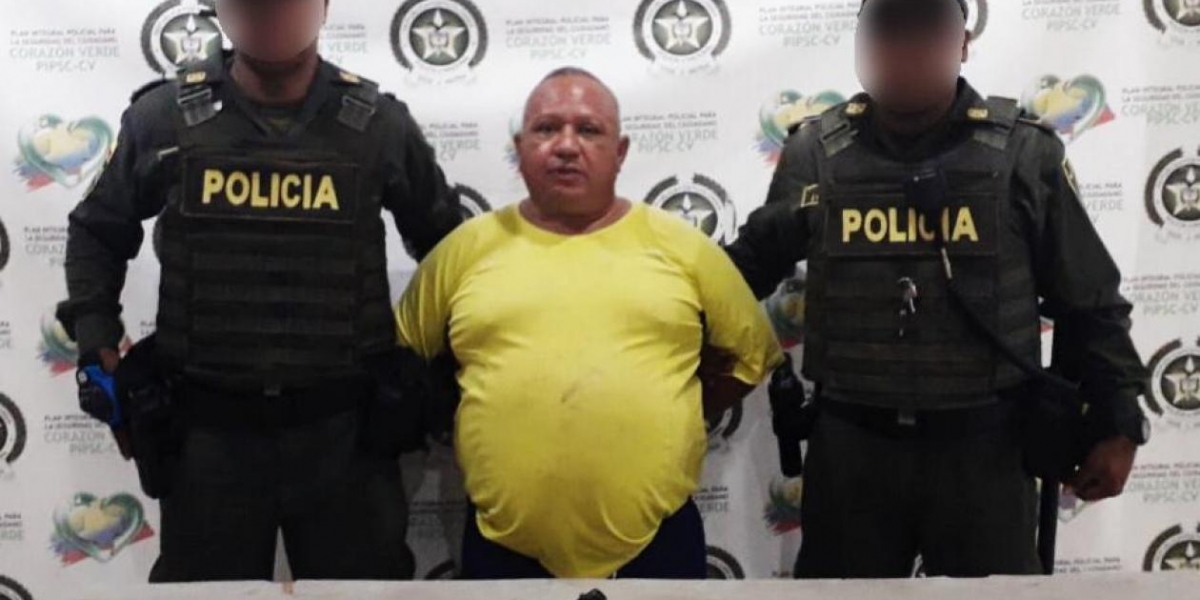 Jairo Antonio Rivera Sierra, capturado.