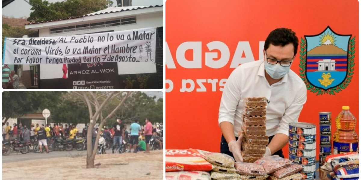 La población pide con urgencia ayudas materializadas en mercados para subsistir.