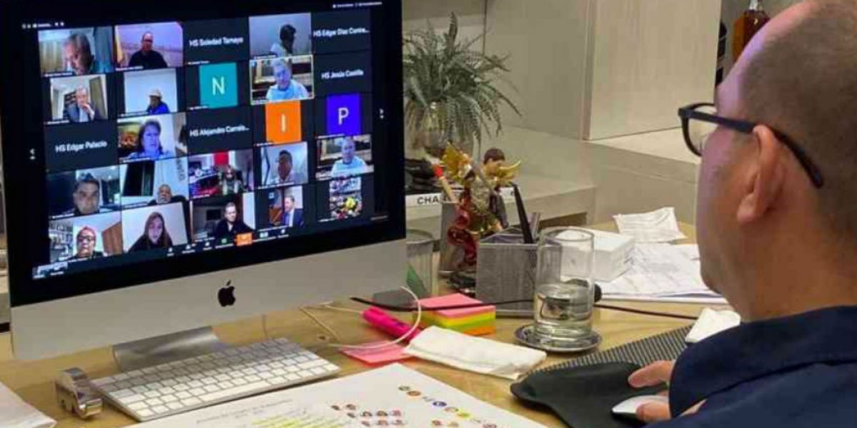 Lidio García Sesión virtual del Senado.