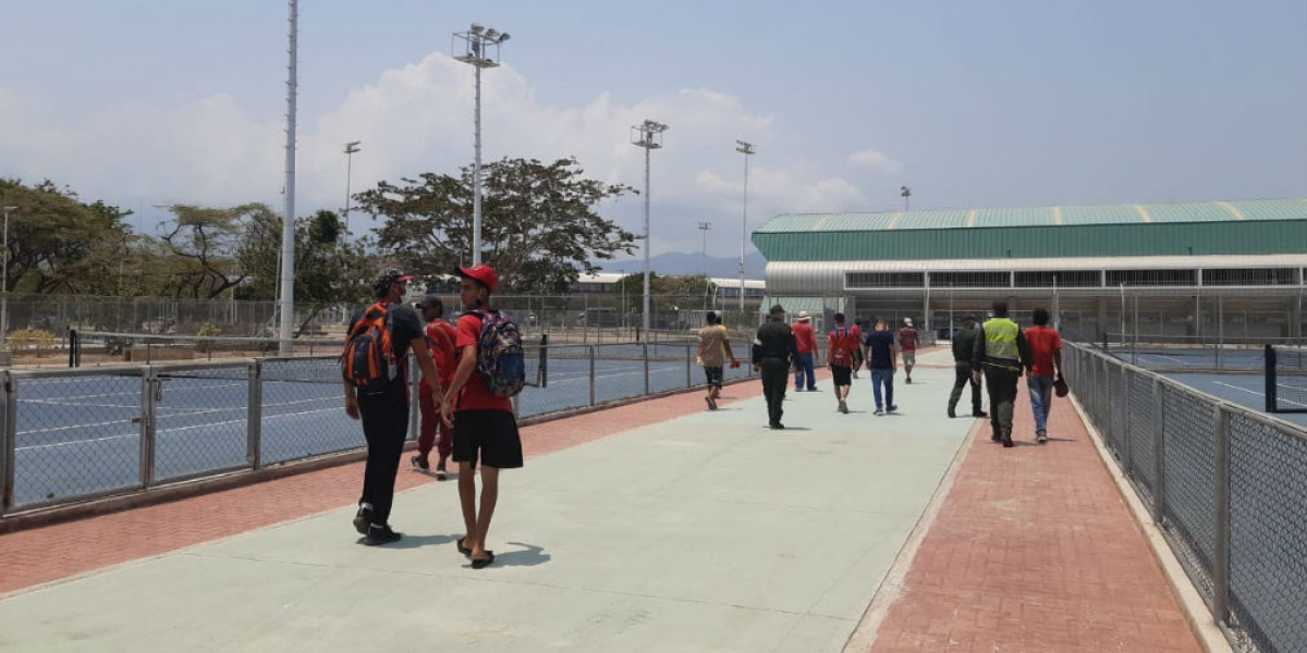Alcaldía de Santa Marta Infractores en el Parque Deportivo Bolivariano.