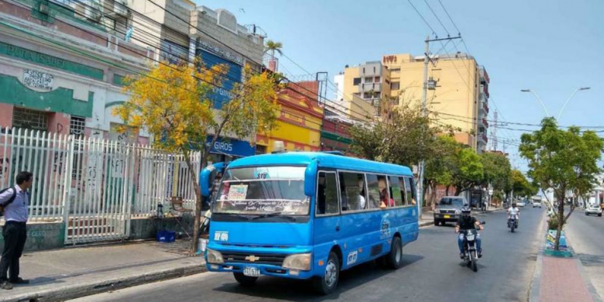 Buses en cuarentena.