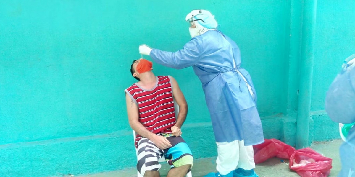 Alcaldía de Santa Marta Jornada de toma de muestras en la cárcel de Santa Marta.