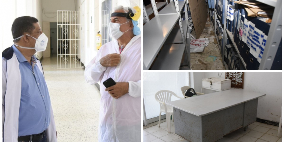 Archivo Nuevo gerente del hospital de Ciénaga durante su recorrido.