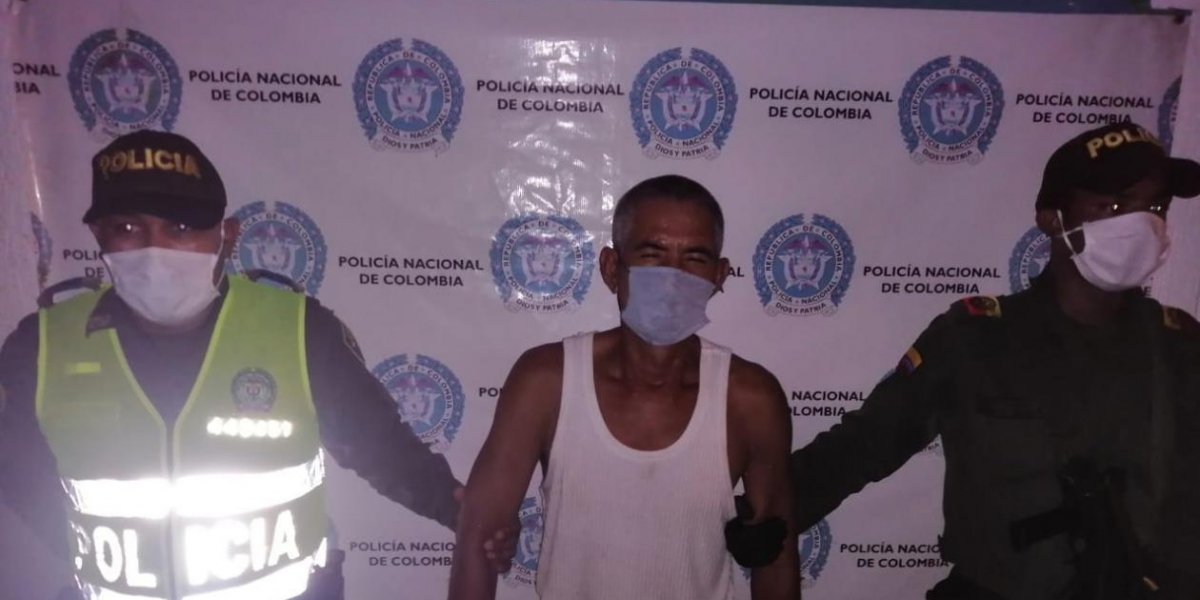 Policía del Atlántico Capturado en Sabanagrande.