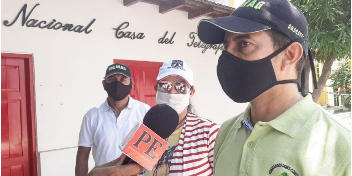 Cortesía El líder sindical señaló que Aracataca no cuenta con las garantías para regresar a las clases.