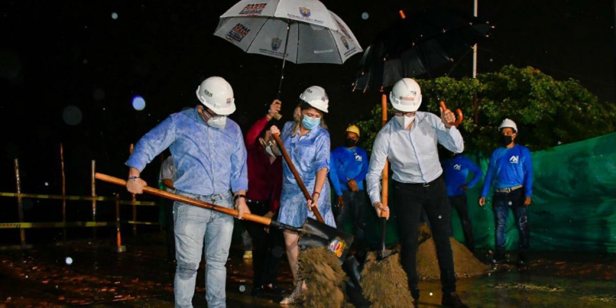Acto de inicio de las obras.