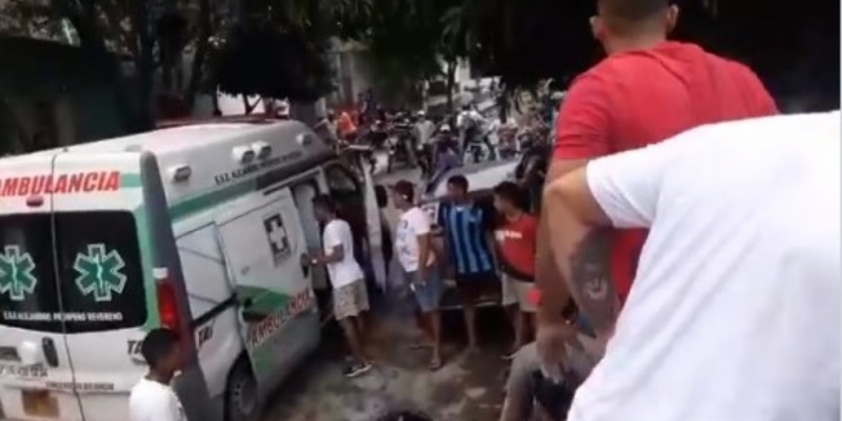 Archivo Homicidio de alias Franklin, ocurrido este miércoles en la mañana, en Gaira.