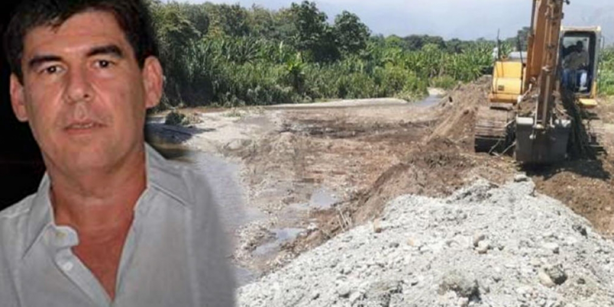 Archivo Juez ordenó a empresa de Álvaro Cotes Vives que saque las maquinarias del río Córdoba.