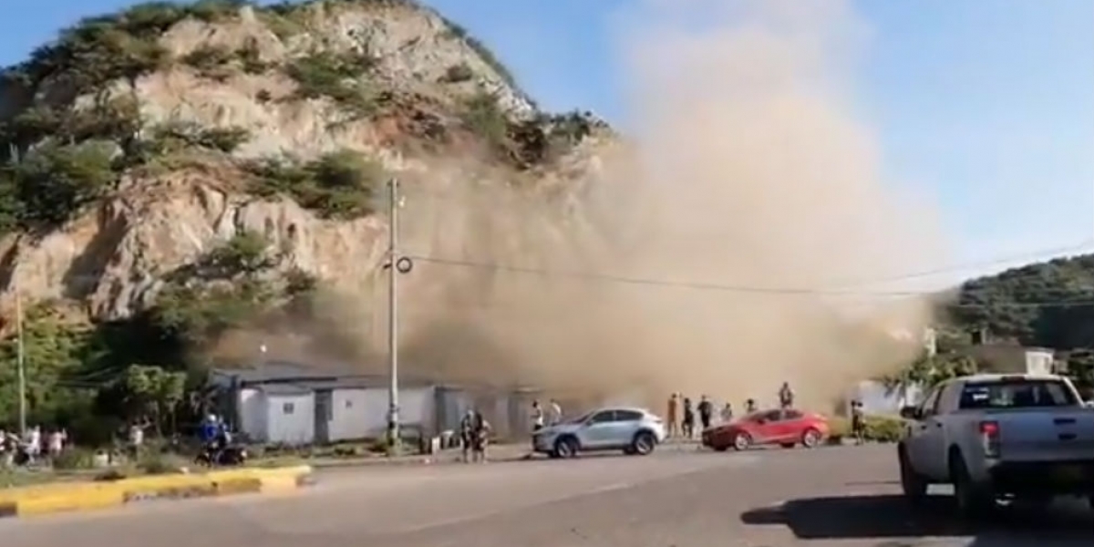 Captura de pantalla Deslizamiento en San Martín.
