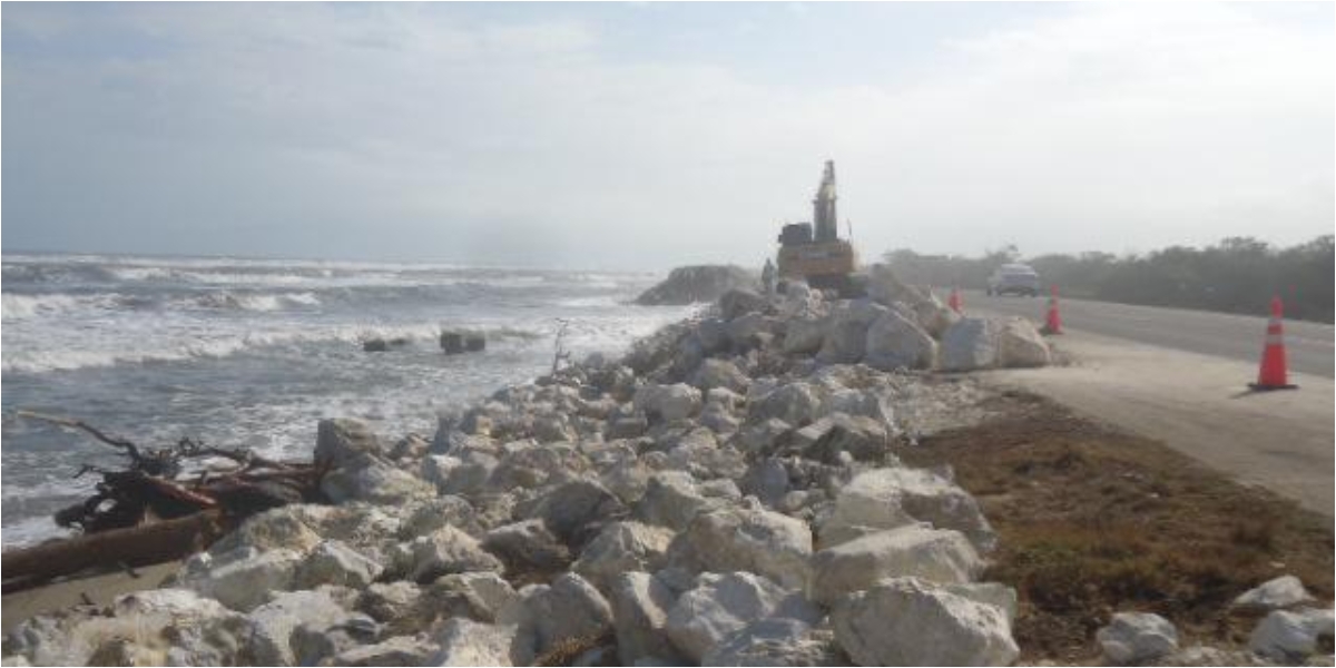 Ruta del Sol II Ruta del Sol II interviene kilómetro 19 por aumento de la erosión en la carretera.