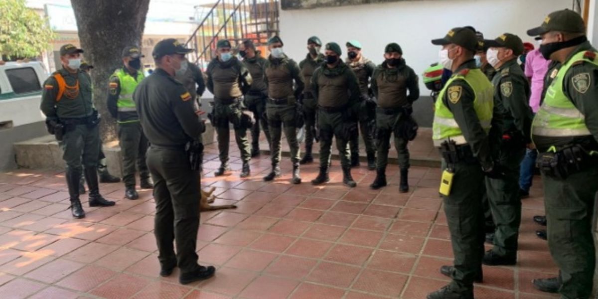 Policía del Magdalena Controles para garantizar seguridad y orden público en el departamento.
