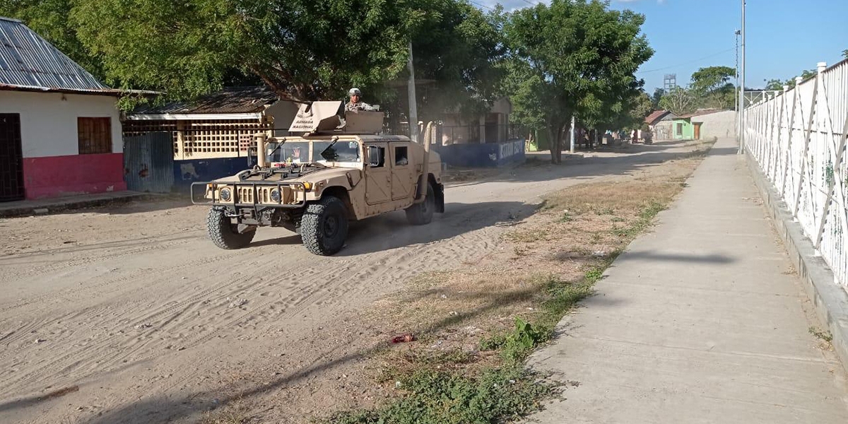Mindefensa Al corregimiento llegaron vehículos del Batallón de Movilidad de Infantería de Marina No.1.