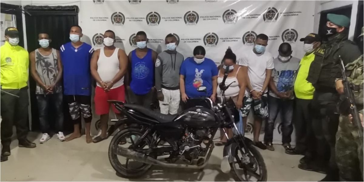 Policía del Magdalena La banda fue desmantelada el pasado viernes en El Banco.