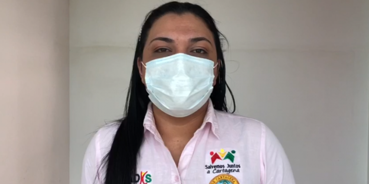Alcaldía de Cartagena Johana Bueno, directora del Dadis.