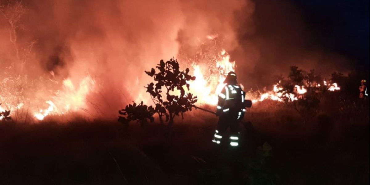 Incendio en El Tuparro.