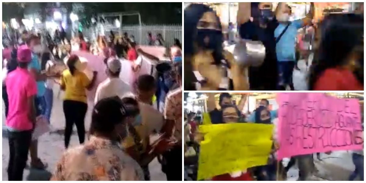 Cortesía Cacerolazo en la noche de este martes.