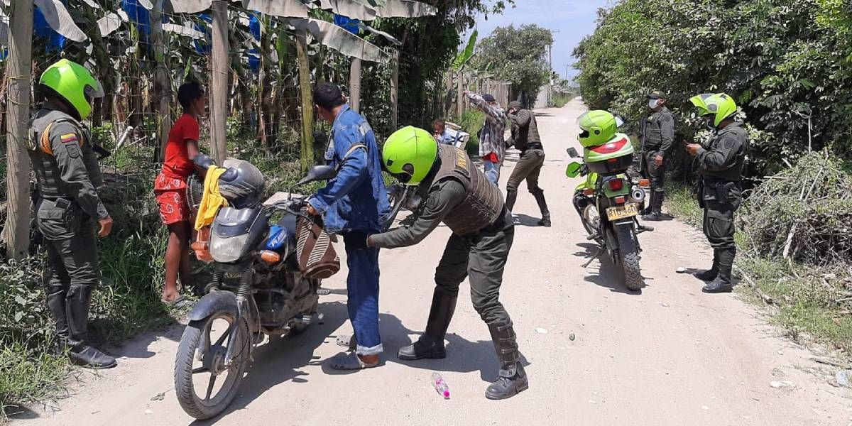 Policía del Magdalena Controles de las autoridades en los municipios.
