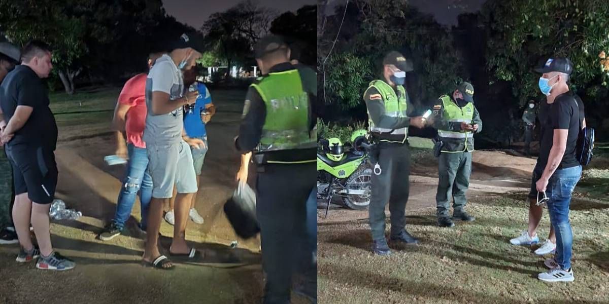 Policía Los irresponsables asistentes y el dueño del hostal fueron sancionados.