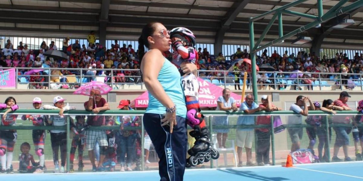 Redes sociales Irina Ariza Makacio fue recientemente elegida en la liga de patinaje del Magdalena.