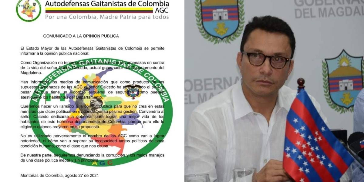 Seguimiento.co Comunicado de las AGC - Carlos Caicedo.
