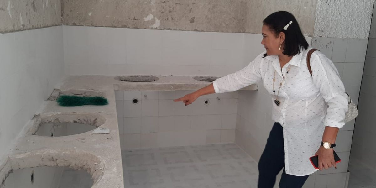 Cortesía. La rectora criticó los trabajos que le vienen realizando al colegio.