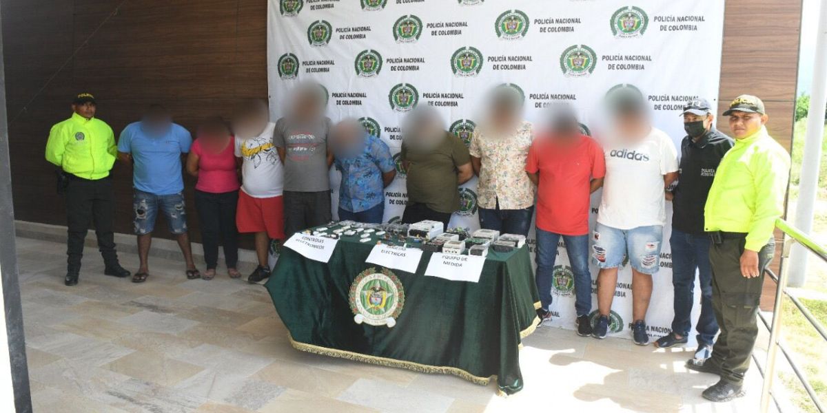 Policía Metropolitana de Santa Marta Las órdenes de capturas se hicieron efectivas mediante diligencias de registros y allanamientos.