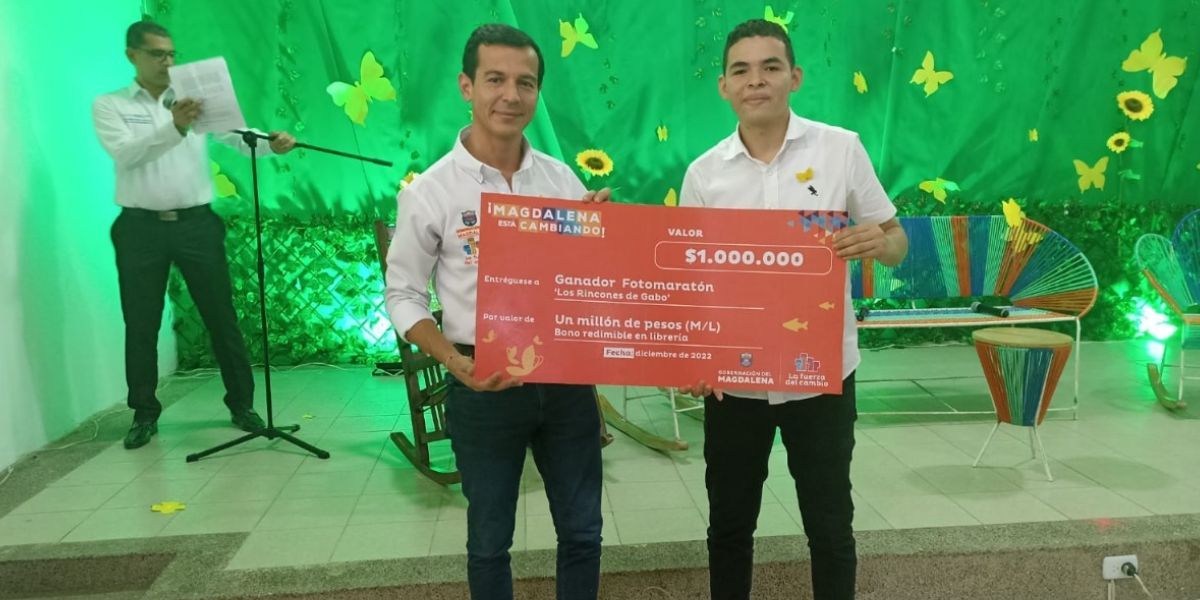 Gobernación del Magdalena El premio fue un bono de $1.000.000 redimibles en una librería.