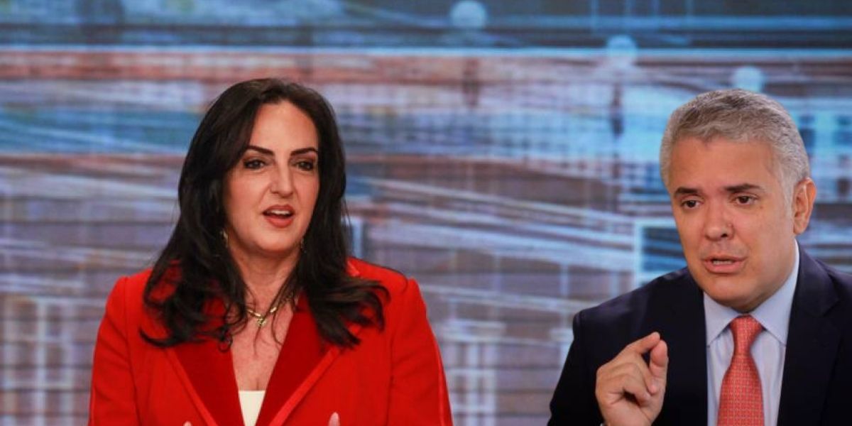 Seguimiento.co senadora María Fernanda Cabal y el Presidente Iván Duque