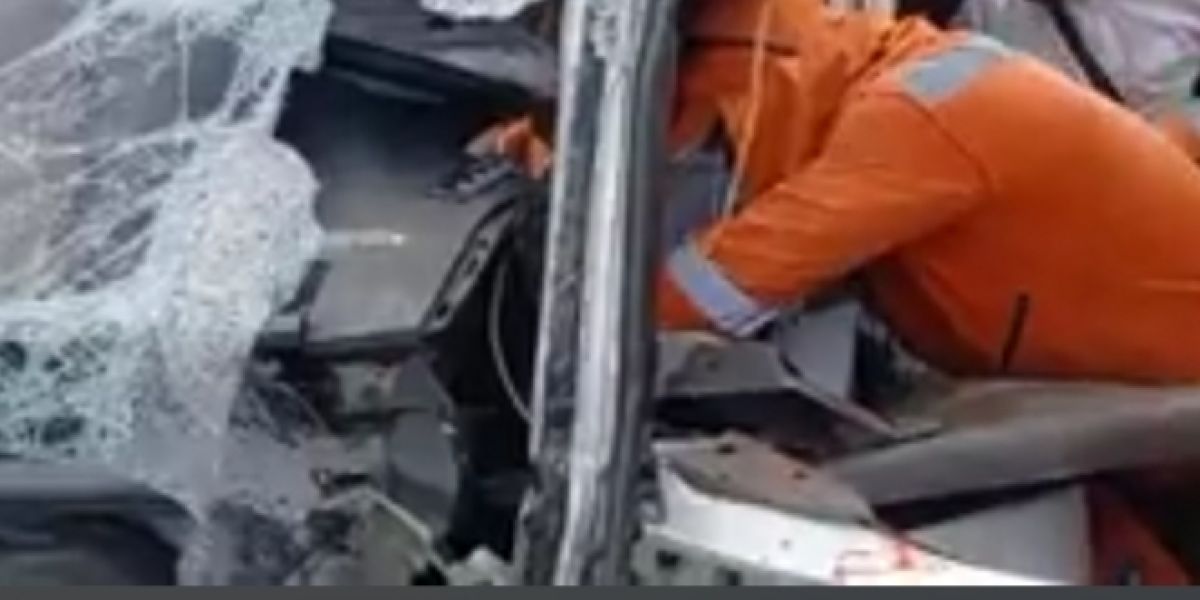 El accidente se registró en la mañana de este jueves. 