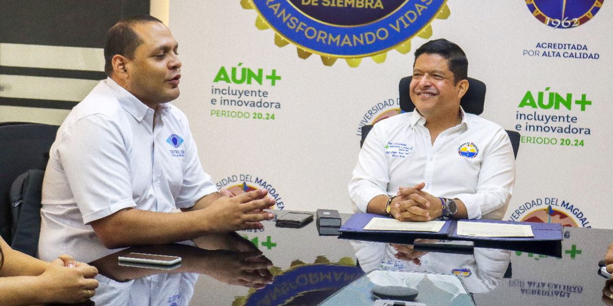 Unimagdalena La firma oficial de esta alianza estratégica que tendrá una duración de cinco años.