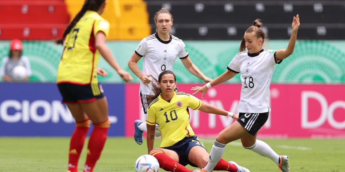 FIFA Acción del partido entre Colombia y Alemania.