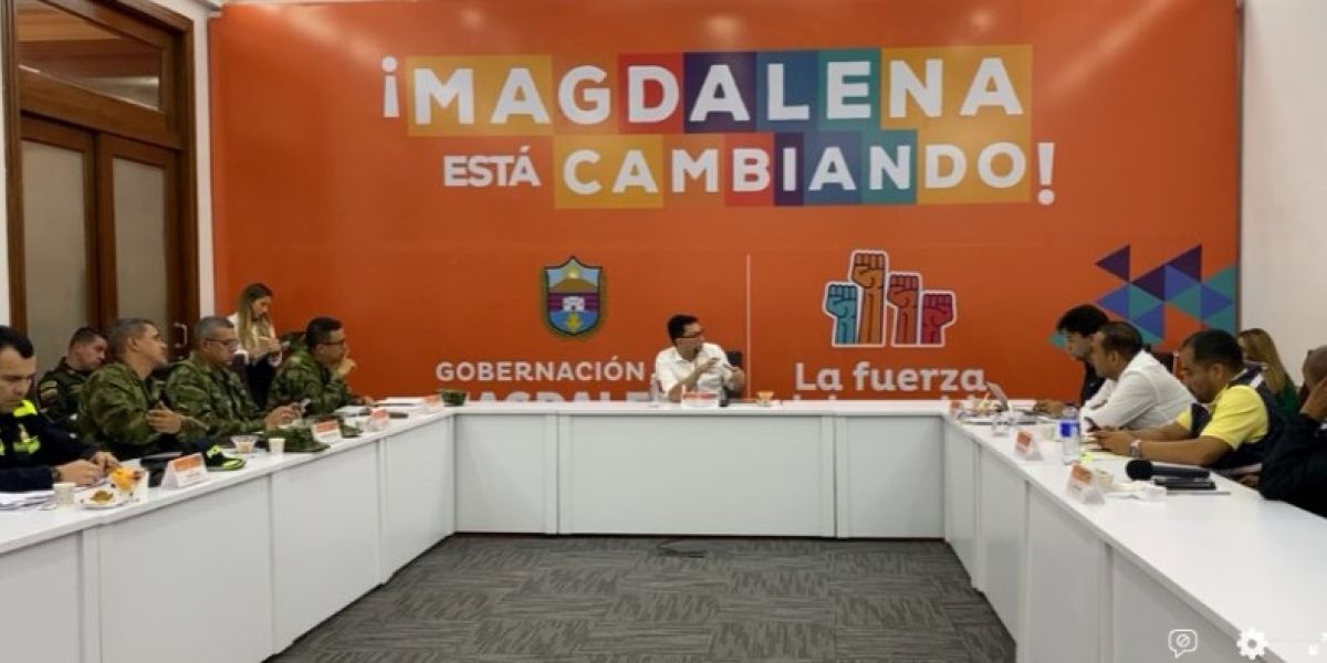 Captura de Video. Consejo de Seguridad Departamental.
