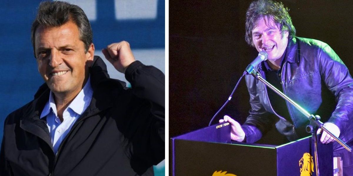 Cortesía Sergio Massa y Javier Milei