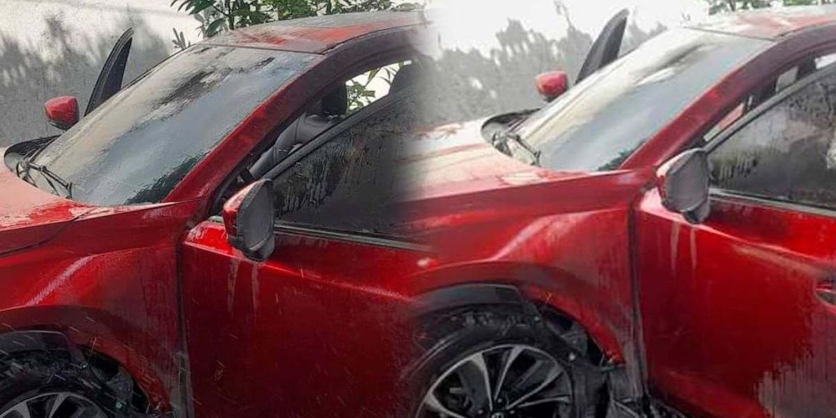 Cortesía. Delincuentes en moto dispararon contra el vehículo del esposo de concejal de Malambo.