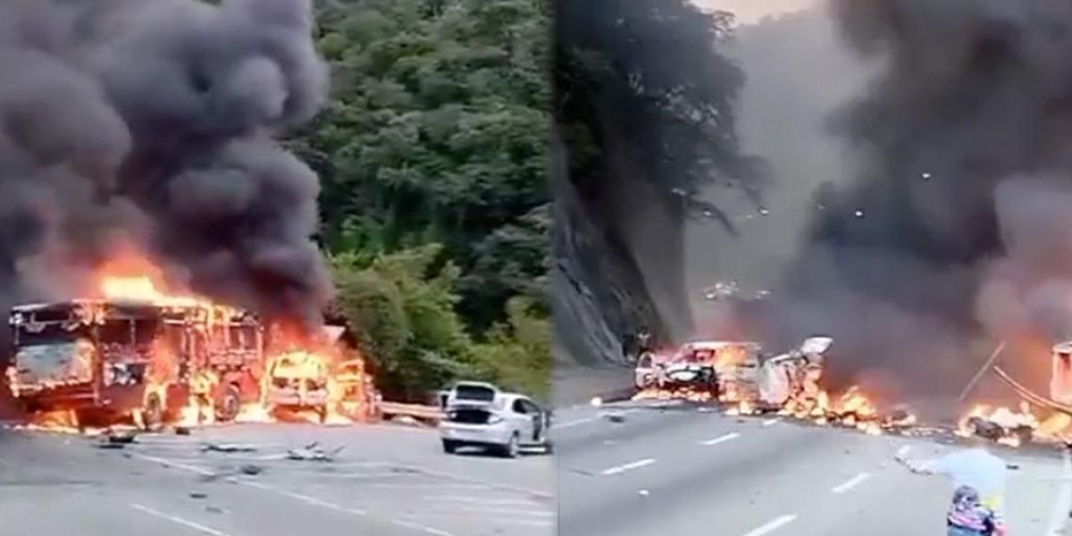 Redes sociales. Accidente en Venezuela.