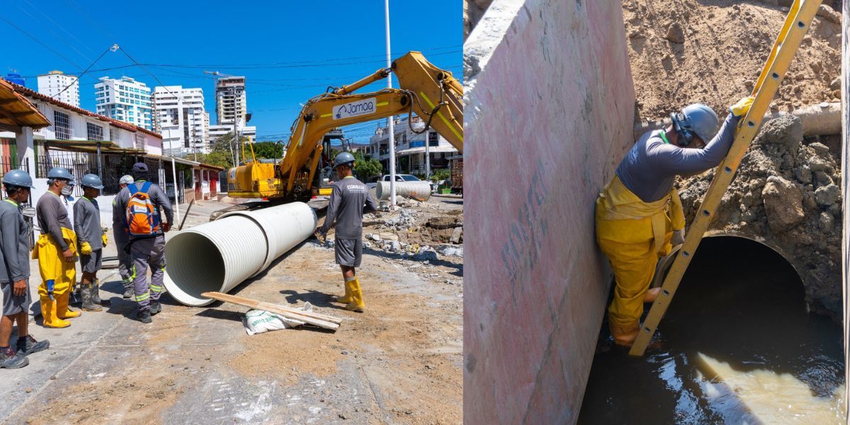 Cortesía Obras de redes de alcantarillado