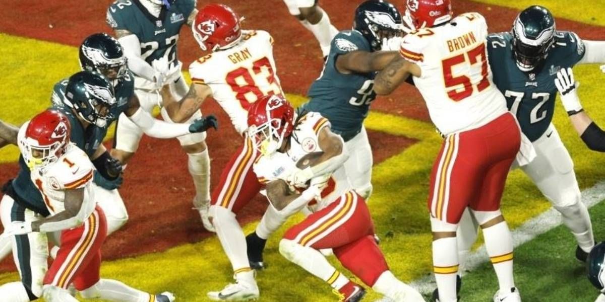 Agencia EFE Acción del super bowl 2023.