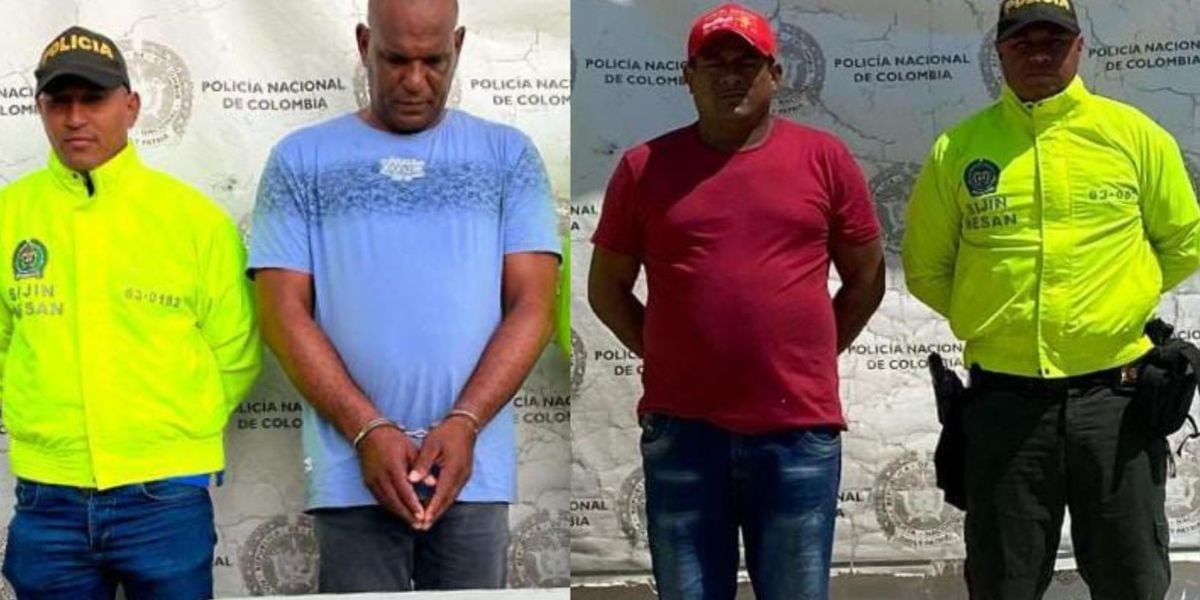 Capturados por la Policía. 