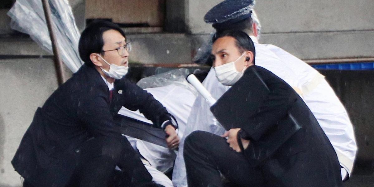 Arresto de sospechoso de ataque a Fumio Kishida.