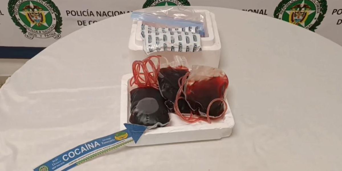 Antinarcóticos En muestras de sangre iba camuflada la cocaína.