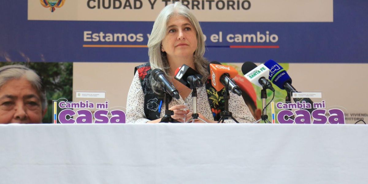 Ministerio de Vivienda La ministra de Vivienda, Catalina Velasco.