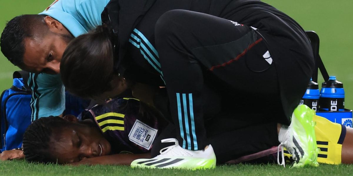Agencia EFE Linda Caicedo en el partido contra Alemania.