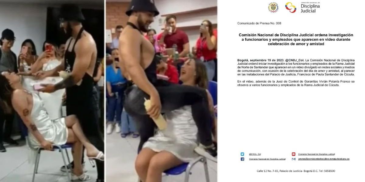 Cortesía Show en el Palacio de Justicia de Cúcuta