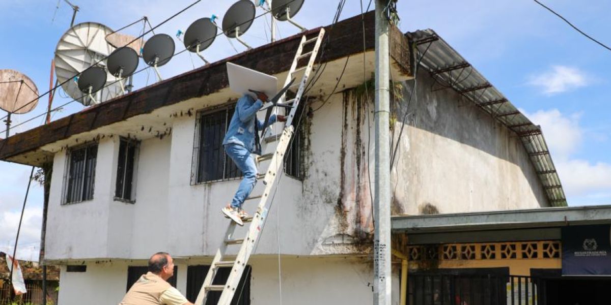Registraduría Nacional del Estado Civil Instalación de antenas Starlink por parte de la Registraduría Nacional.